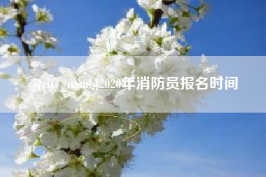 荆门2020年消防员报名时间