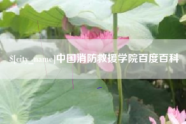 荆门中国消防救援学院百度百科