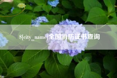 荆门全国消防证书查询