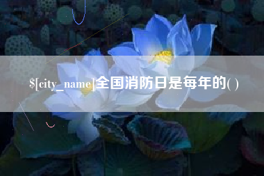 荆门全国消防日是每年的( )