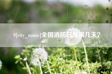 荆门全国消防日是第几天？