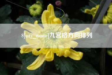 荆门九宫格方向排列
