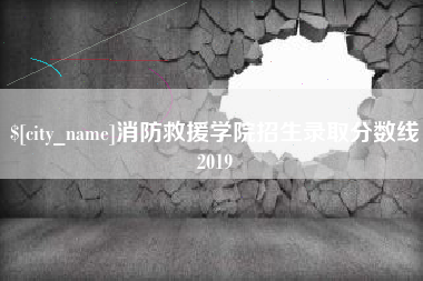 荆门消防救援学院招生录取分数线2019