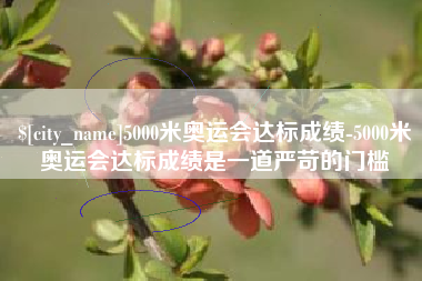 荆门5000米奥运会达标成绩-5000米奥运会达标成绩是一道严苛的门槛