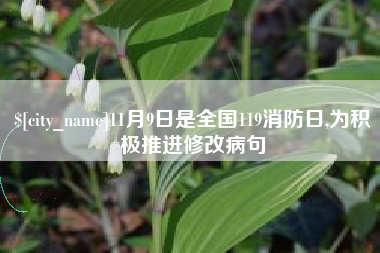 荆门11月9日是全国119消防日,为积极推进修改病句