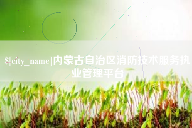 荆门内蒙古自治区消防技术服务执业管理平台