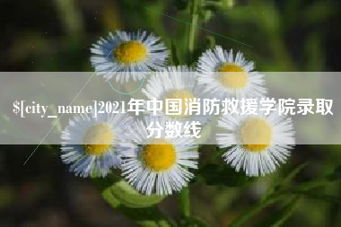 荆门2021年中国消防救援学院录取分数线