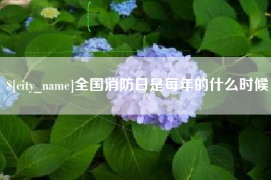 荆门全国消防日是每年的什么时候