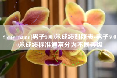 荆门男子5000米成绩对照表-男子5000米成绩标准通常分为不同等级