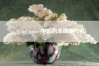 荆门中国的金牌有几名