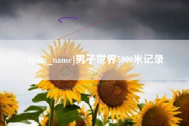 荆门男子世界5000米记录