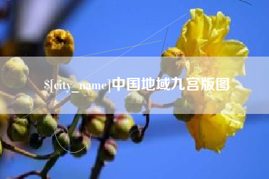 荆门中国地域九宫版图