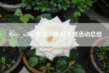 荆门全国消防日主题活动总结