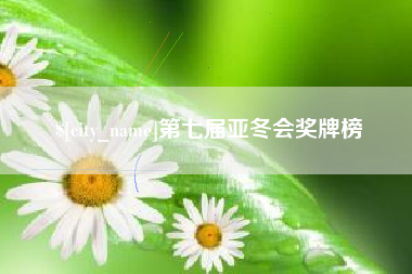 荆门第七届亚冬会奖牌榜