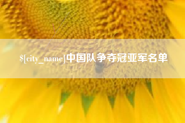 荆门中国队争夺冠亚军名单