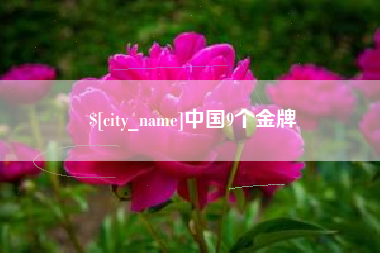 荆门中国9个金牌