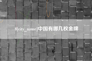 荆门中国有哪几枚金牌