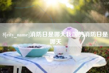 荆门消防日是哪天我国的消防日是哪天