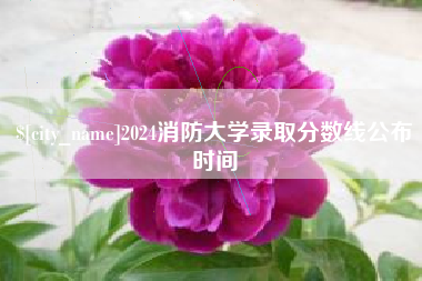 荆门2024消防大学录取分数线公布时间