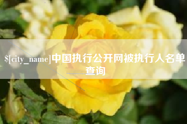 荆门中国执行公开网被执行人名单查询