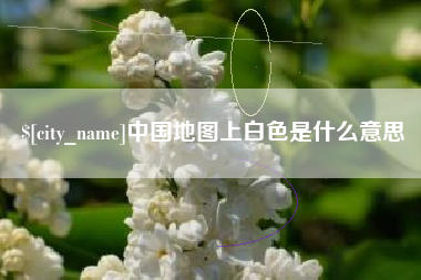 荆门中国地图上白色是什么意思