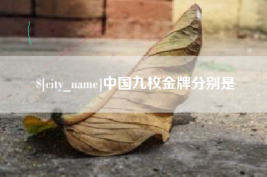 荆门中国九枚金牌分别是