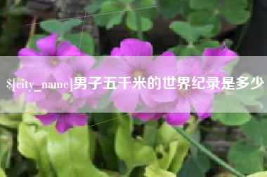 荆门男子五千米的世界纪录是多少
