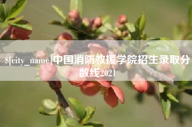 荆门中国消防救援学院招生录取分数线2021