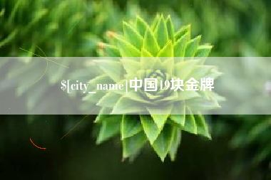 荆门中国19块金牌