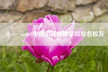 荆门中国消防救援学院知名校友