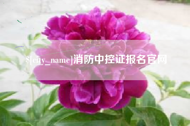 荆门消防中控证报名官网
