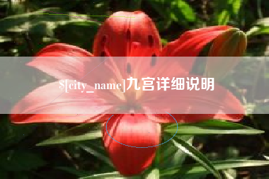 荆门九宫详细说明
