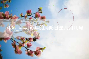 荆门每年的消防日是几月几号
