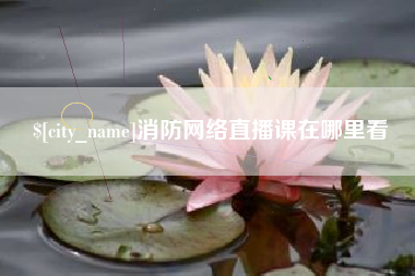 荆门消防网络直播课在哪里看