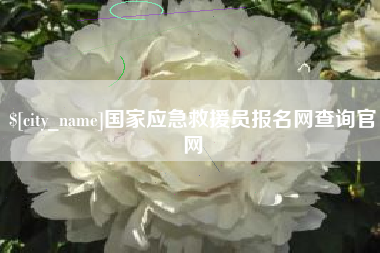 荆门国家应急救援员报名网查询官网