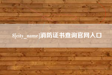 荆门消防证书查询官网入口