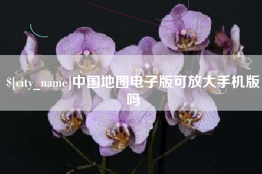 荆门中国地图电子版可放大手机版吗