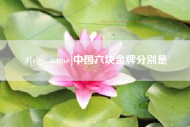 荆门中国六块金牌分别是