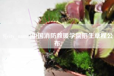 荆门中国消防救援学院招生章程公布!